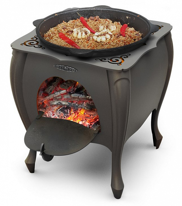 Зухра под казан черная бронза